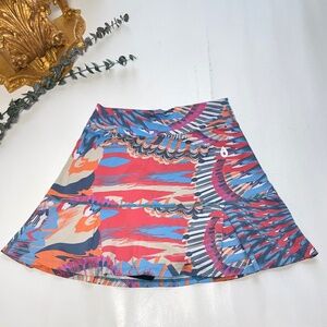 Dona Jo Athletic Skort Skirt Sz 1 Small Abstract‎ Tennis Golf Pickleball Y2K